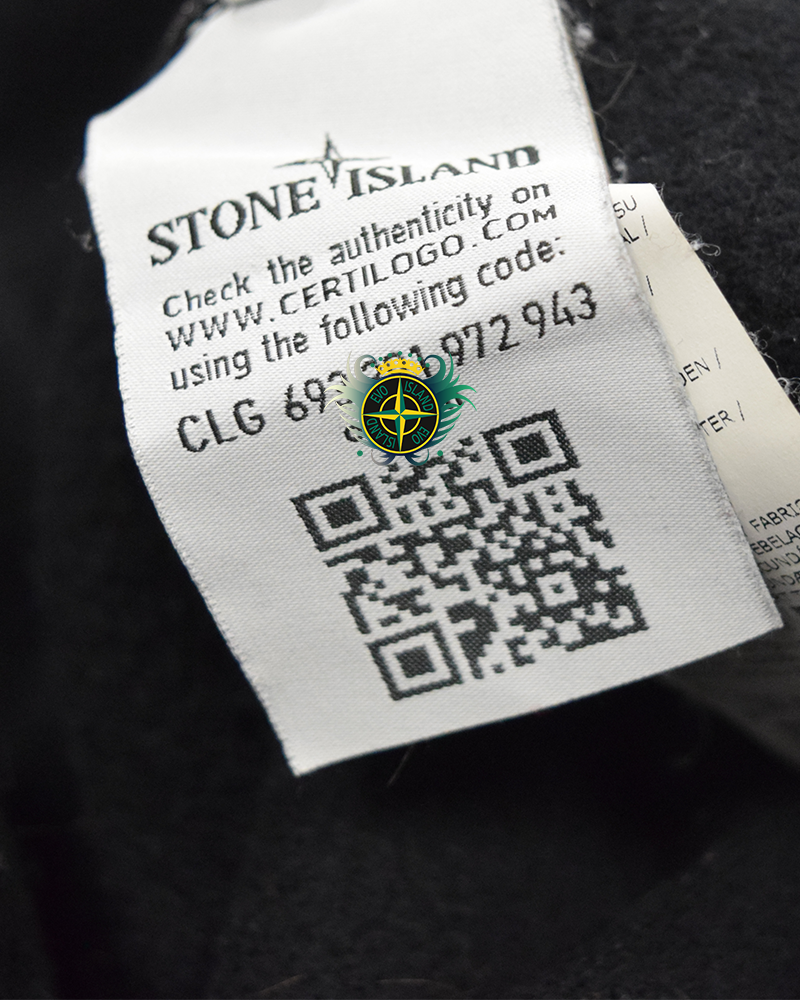 Stone Island Shadow Project Asymmetrical Teddy Fleece Jacket Black