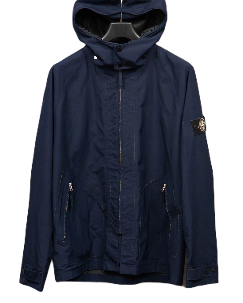 Stone Island Special Process tank Shield Multi Layer Fusion Technology Jacket Navy Blue