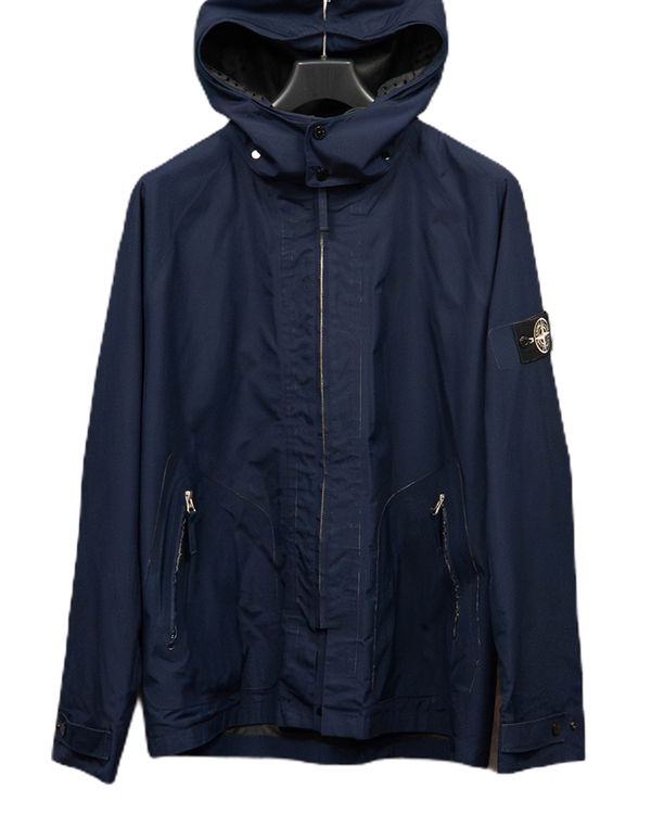 Stone Island Special Process tank Shield Multi Layer Fusion Technology Jacket Navy Blue