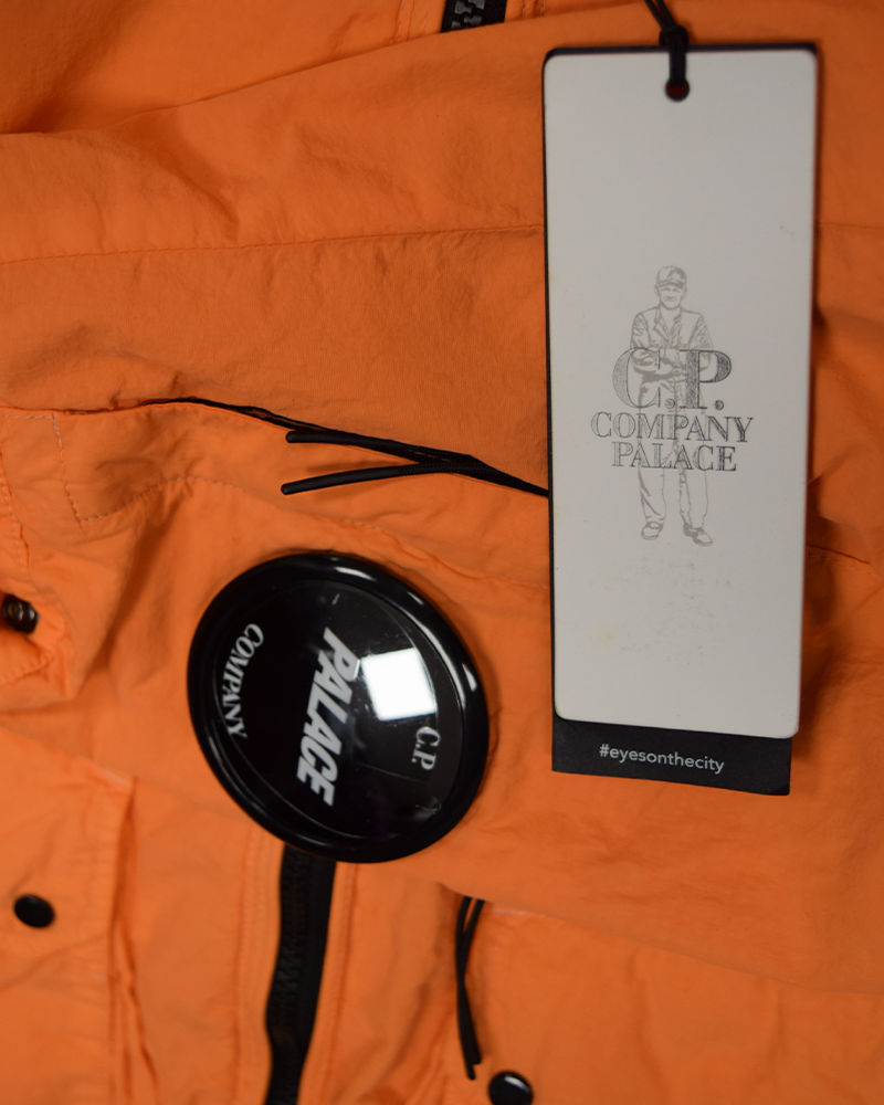 C.P Company X Palace Goggle Jacket with Riot Mask Tangerine