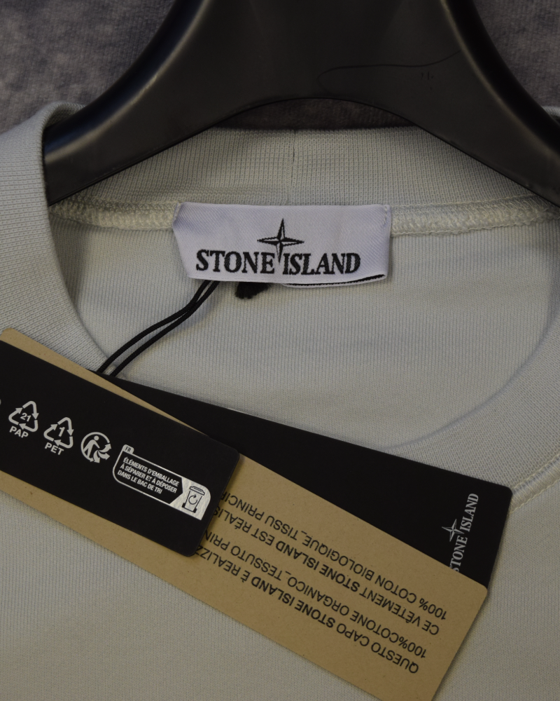 Stone Island Crewneck Sweatshirt Light Blue detail view