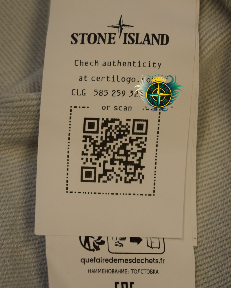 Stone Island Crewneck Sweatshirt Light Blue detail view
