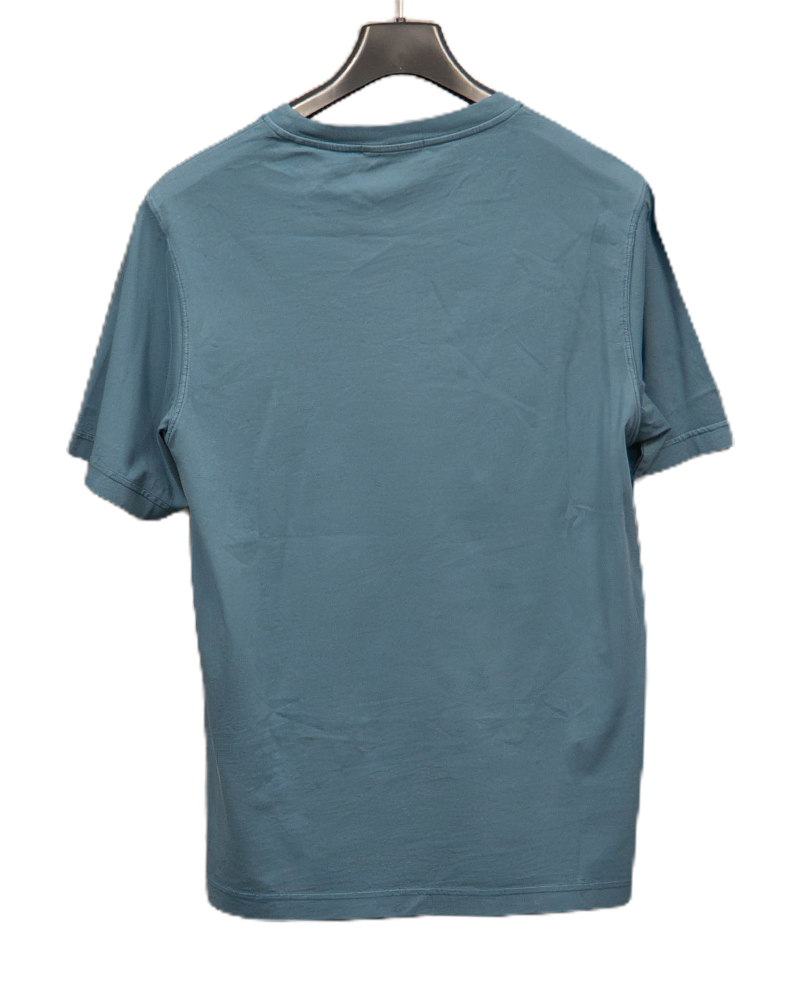 Left Hand Front Spell Out T-Shirt Blue