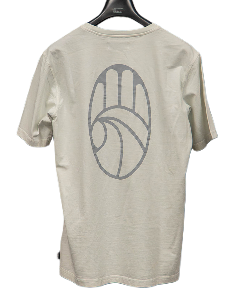 Left Hand Big Back Print T-Shirt White - MED