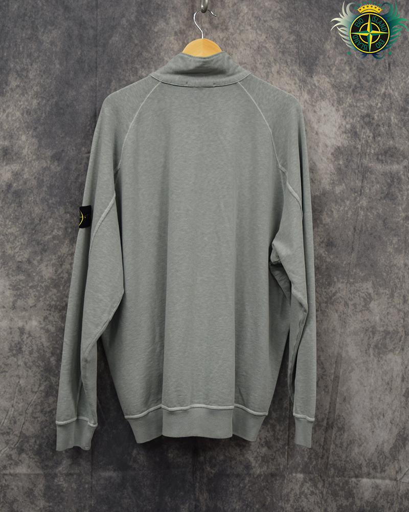 Stone Island Full Zip Sweatshirt Blue/Grey - 3XL