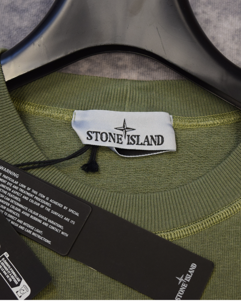 Stone Island Crewneck Sweatshirt Green detail view