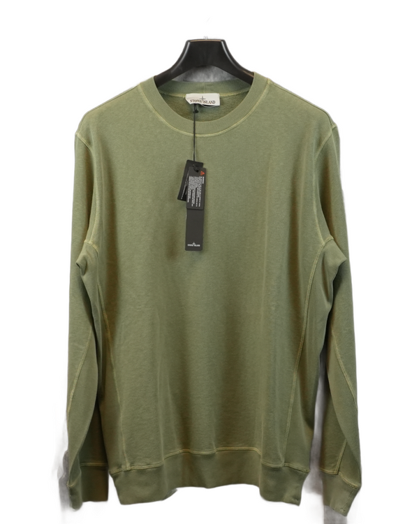 Stone Island Crewneck Sweatshirt Green front view