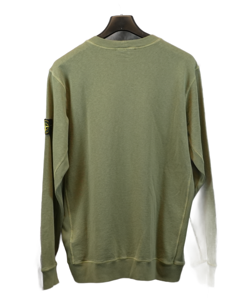 Stone Island Crewneck Sweatshirt Green back view