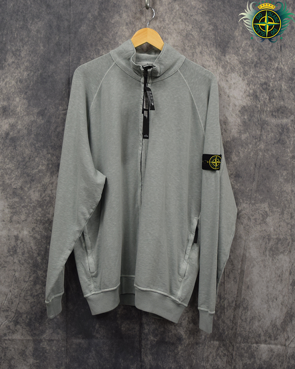 Stone Island Full Zip Sweatshirt Blue/Grey - 3XL