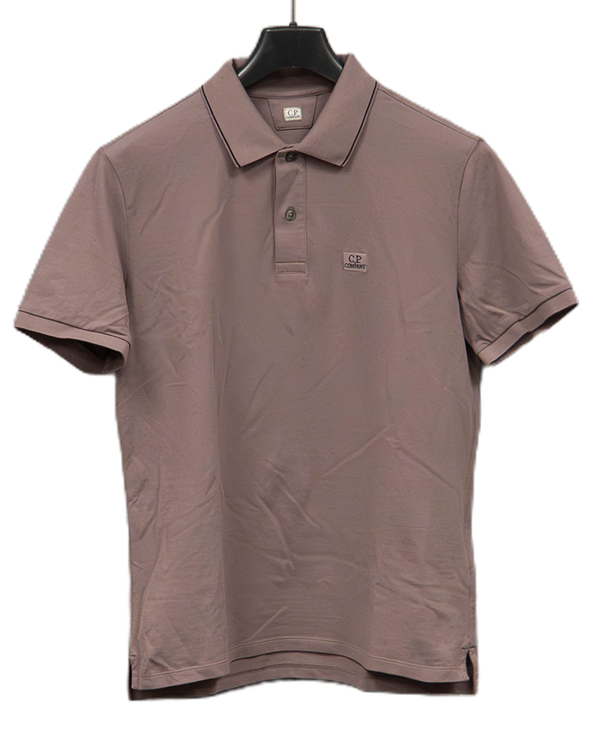 C.P Company Chest Logo Polo Shirt Purple - SML