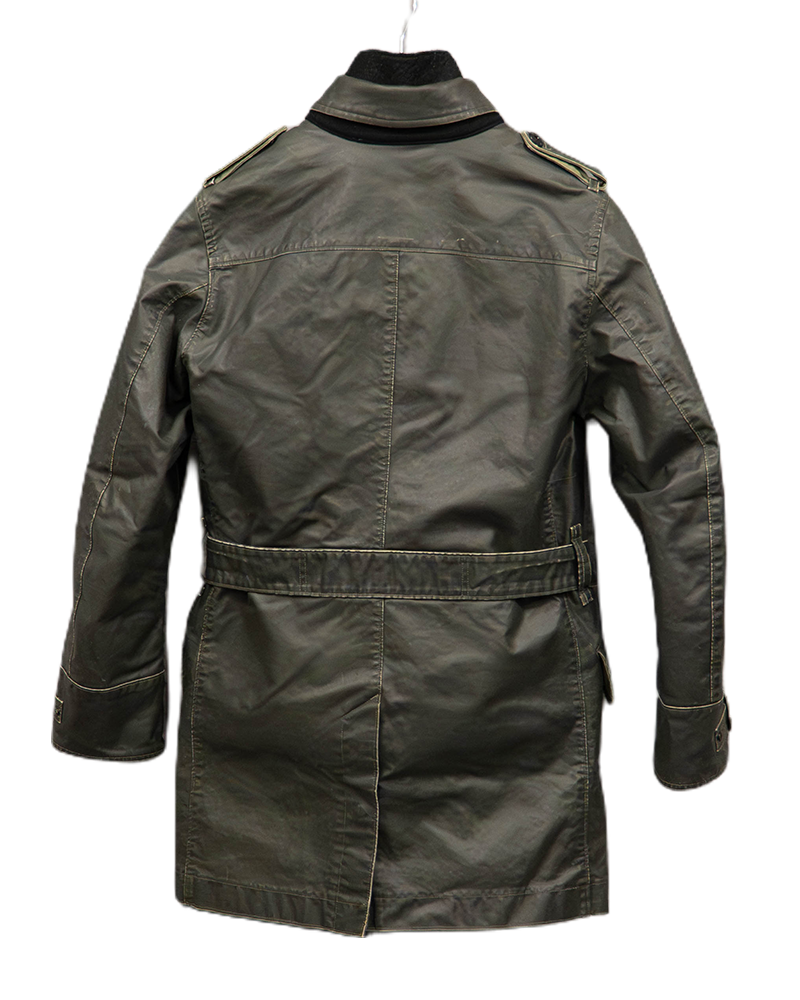Stone Island Waxed Ice Jacket Green