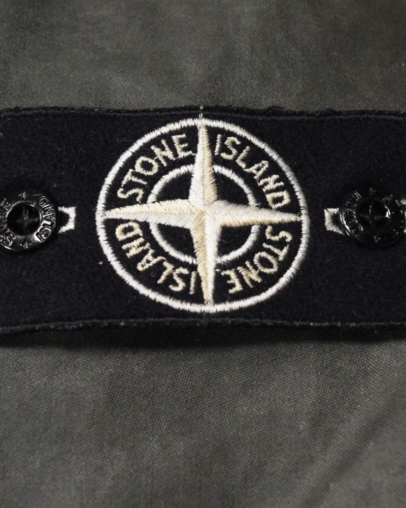 Stone Island Waxed Ice Jacket Green