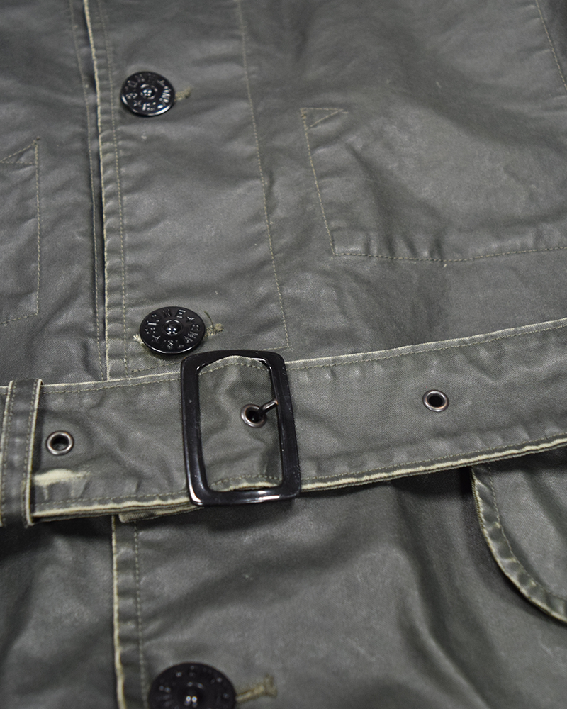 Stone Island Waxed Ice Jacket Green