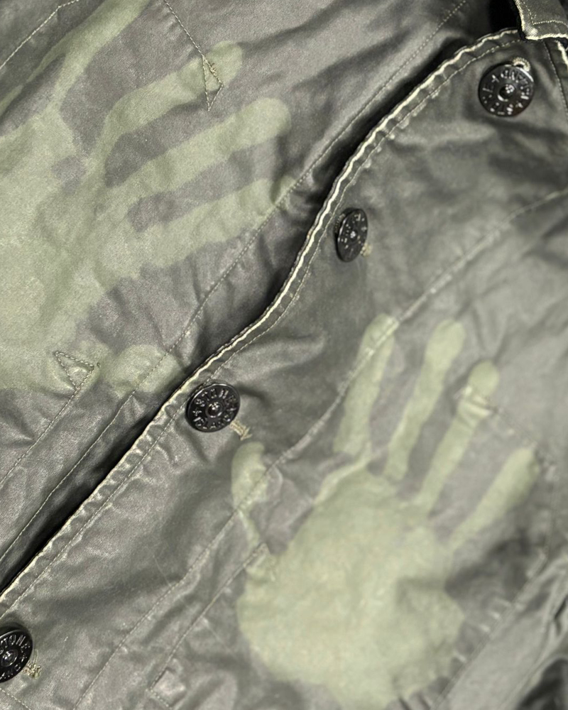 Stone Island Waxed Ice Jacket Green