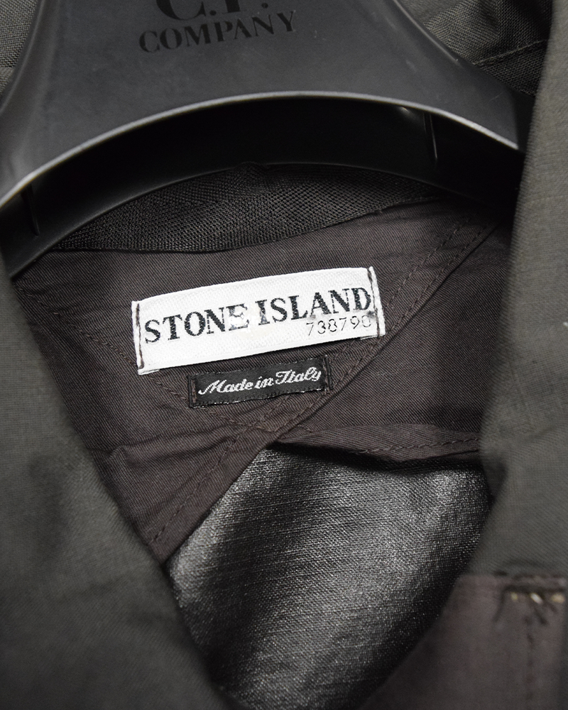 Stone Island Vintage Resin Wool Jacket Grey