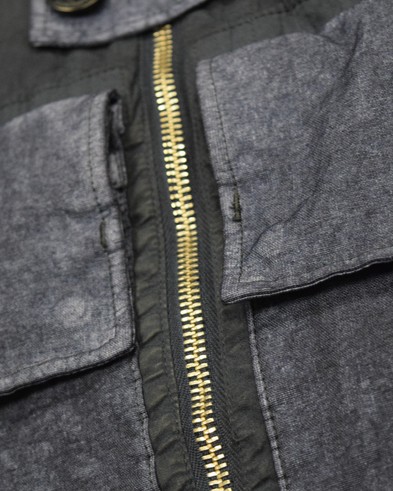 C.P Company X Palace 50 Fili Heavy Mixed Jacket Blue