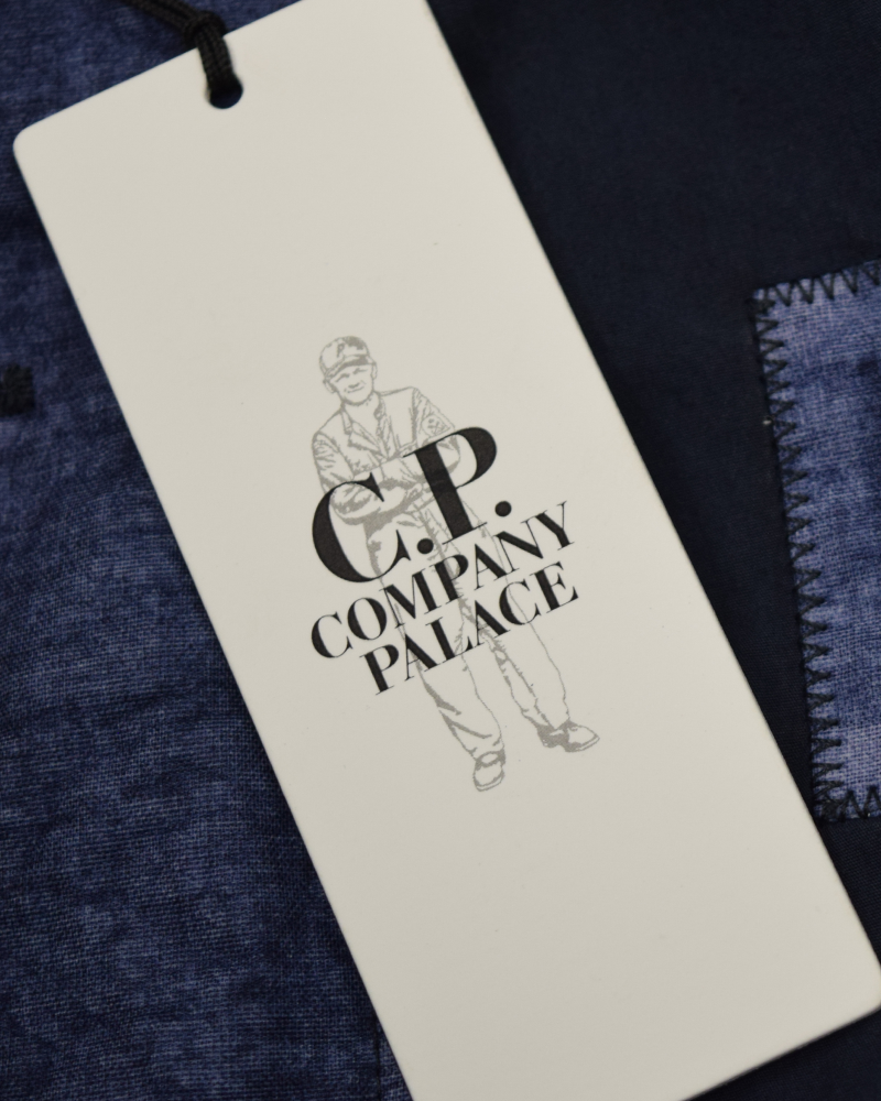 C.P Company X Palace 50 Fili Heavy Mixed Jacket Blue
