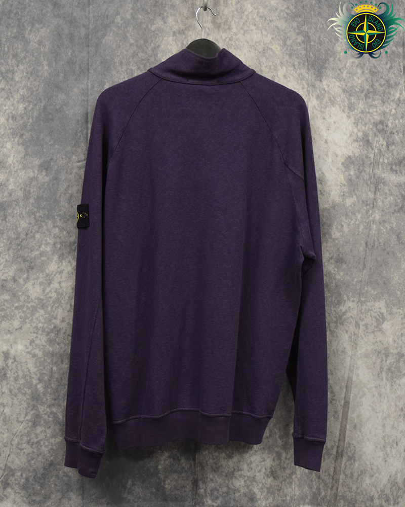 Stone Island Full Zip Lightweight Sweatshirt Coral