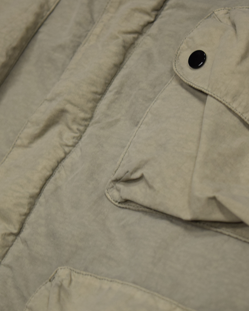 C.P Company Flat Nylon Goggle Jacket Stone - 3XL