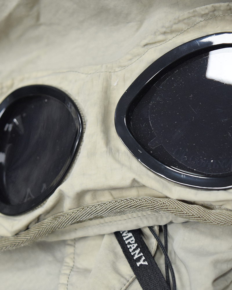 C.P Company Flat Nylon Goggle Jacket Stone - 3XL