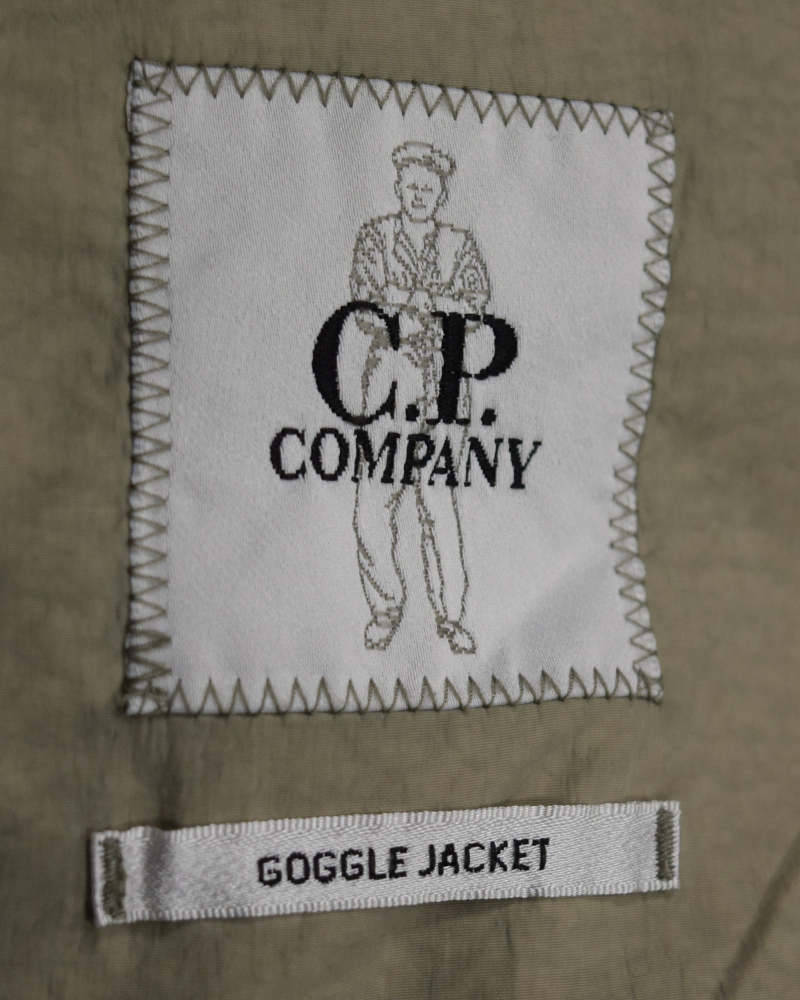 C.P Company Flat Nylon Goggle Jacket Stone - 3XL