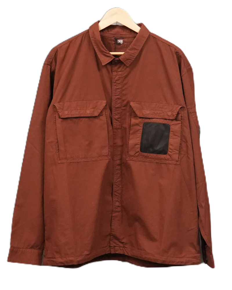C.P Company Garbardine Lens Overshirt Brown - 3XL