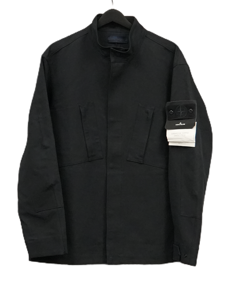 Stone Island Gabardine Doppio Ghost Jacket  Navy Blue