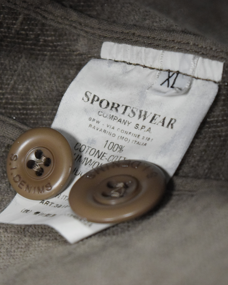 Stone Island Denims Stellina Washed Canvas Jacket Brown - XLG