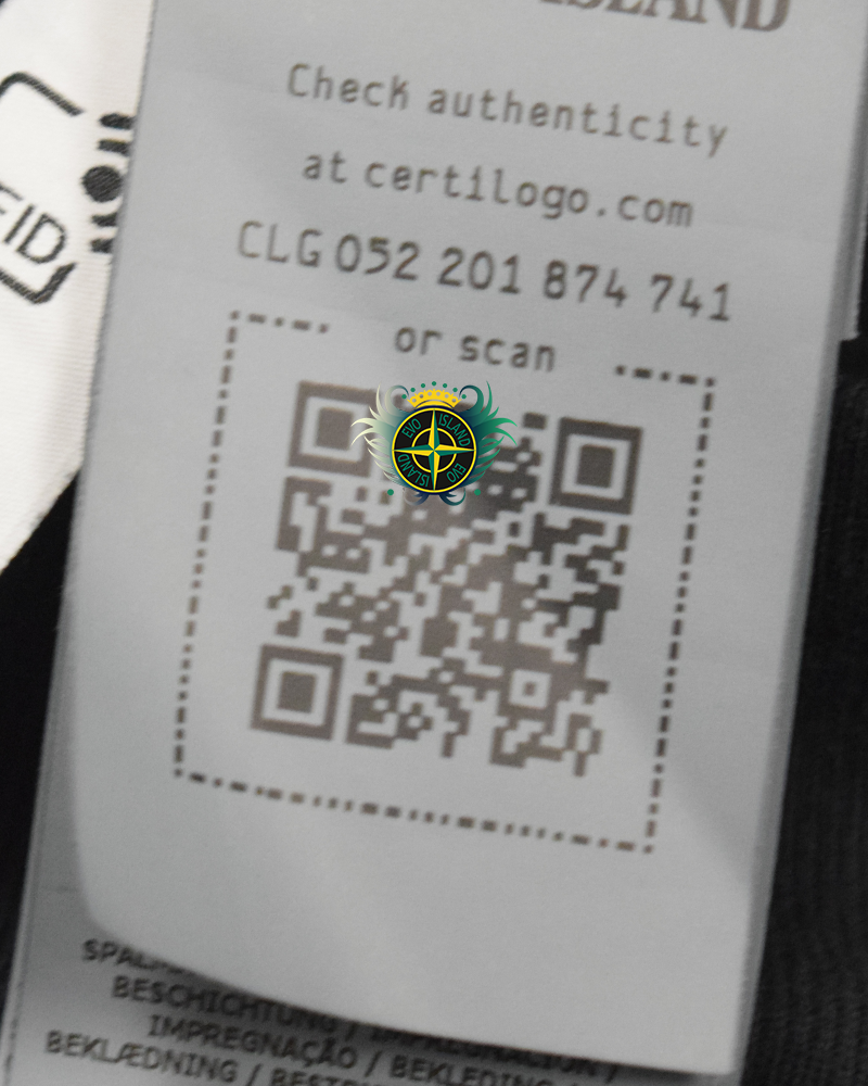 Stone Island Reflective Hoodie Black