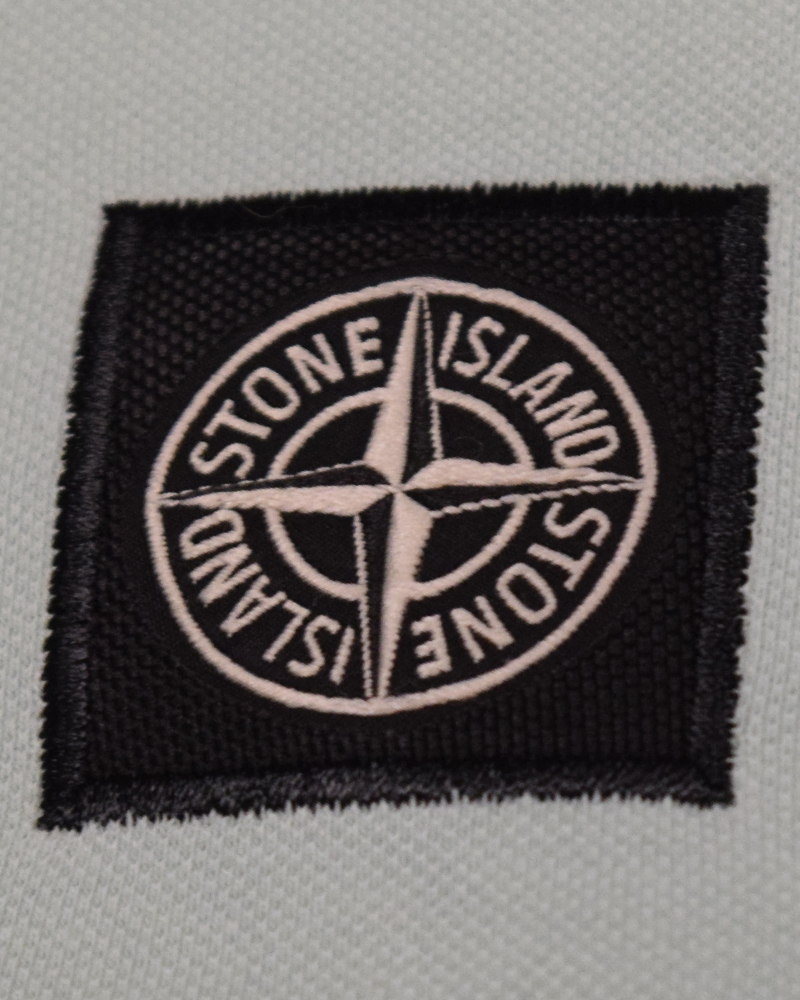 Stone Island Compass Patch Logo Polo Shirt Mint