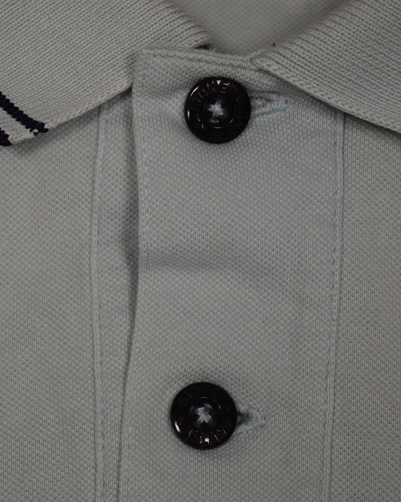 Stone Island Compass Patch Logo Polo Shirt Mint