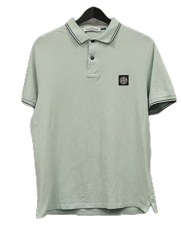Stone Island Compass Patch Logo Polo Shirt Mint