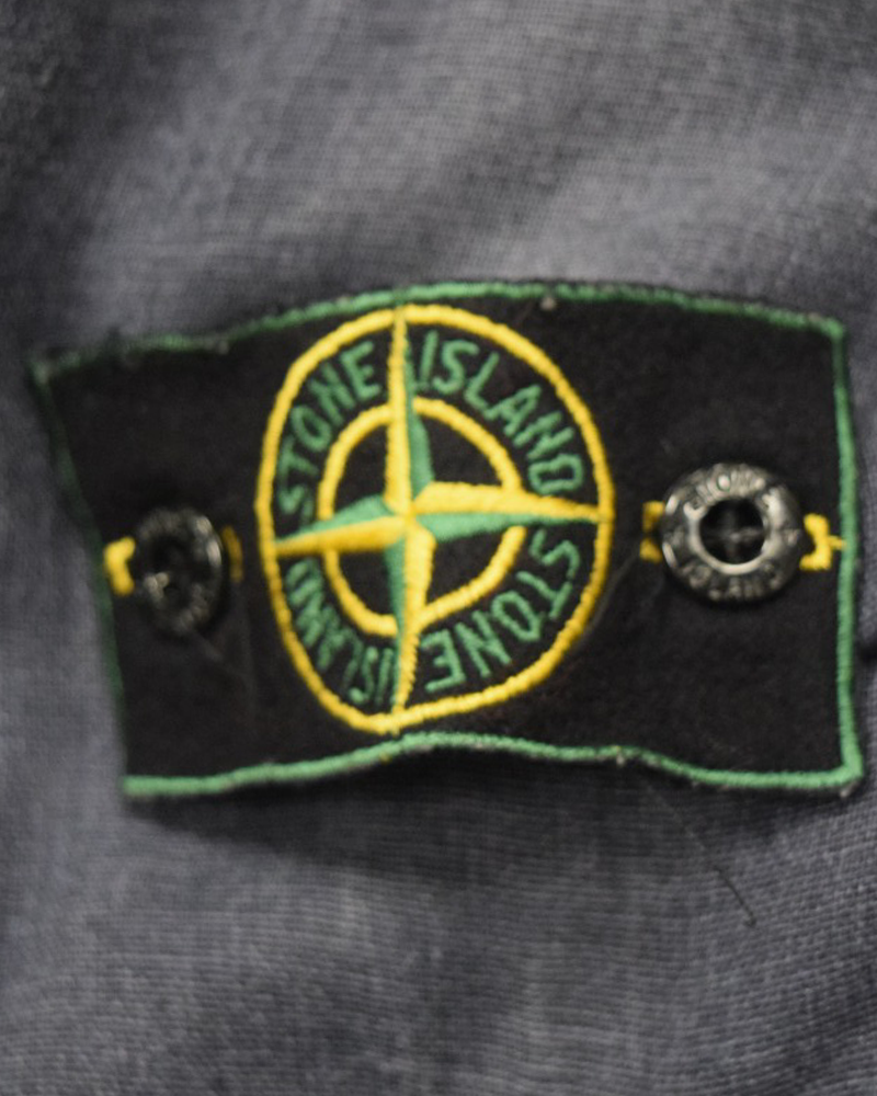 Stone Island Vintage Denim Look Overshirt Blue - L