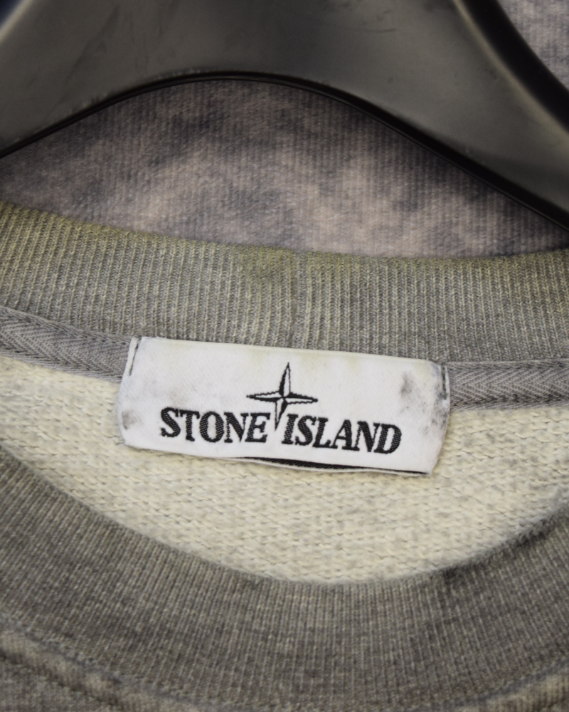 Stone Island Dust Treatment Sweatshirt Grey detail view