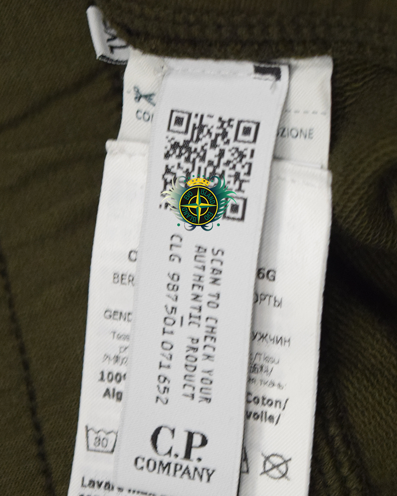 C.P Company Bermuda Lens Shorts Green