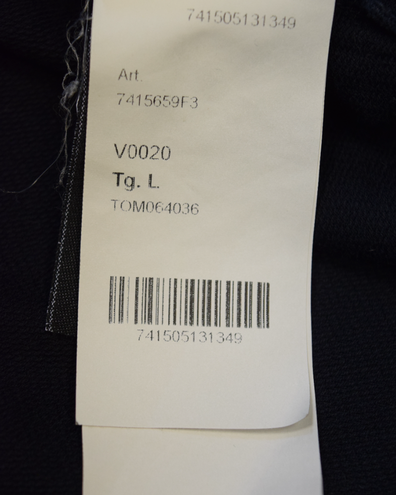 Stone Island Blue Ghost Piece Crewneck Navy Blue detail view