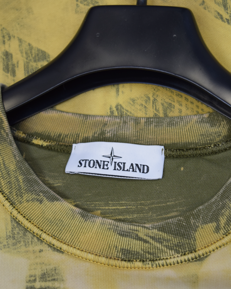 Stone Island Snow Beast Custom Sweatshirt Yellow detail view