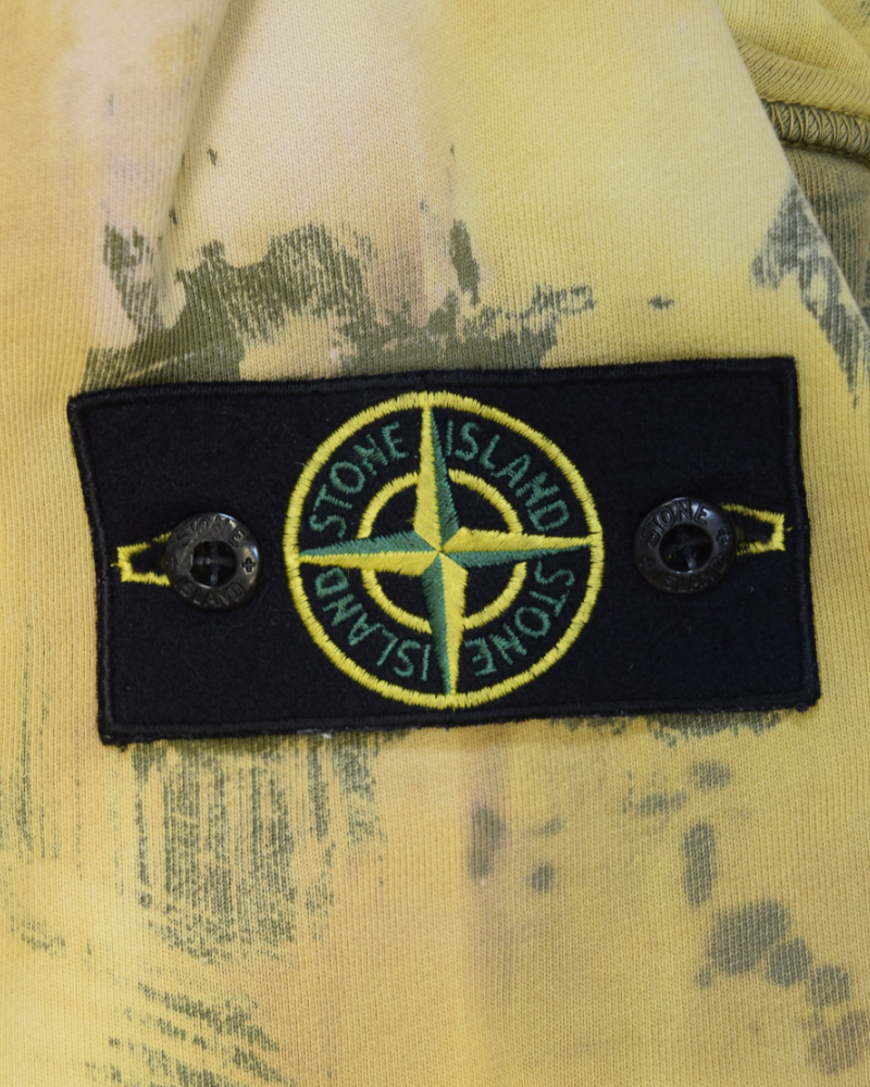 Stone Island Snow Beast Custom Sweatshirt Yellow detail view