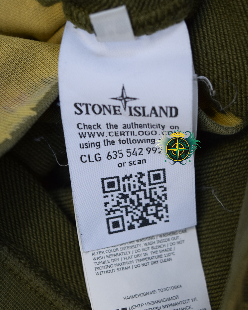 Stone Island Snow Beast Custom Sweatshirt Yellow detail view