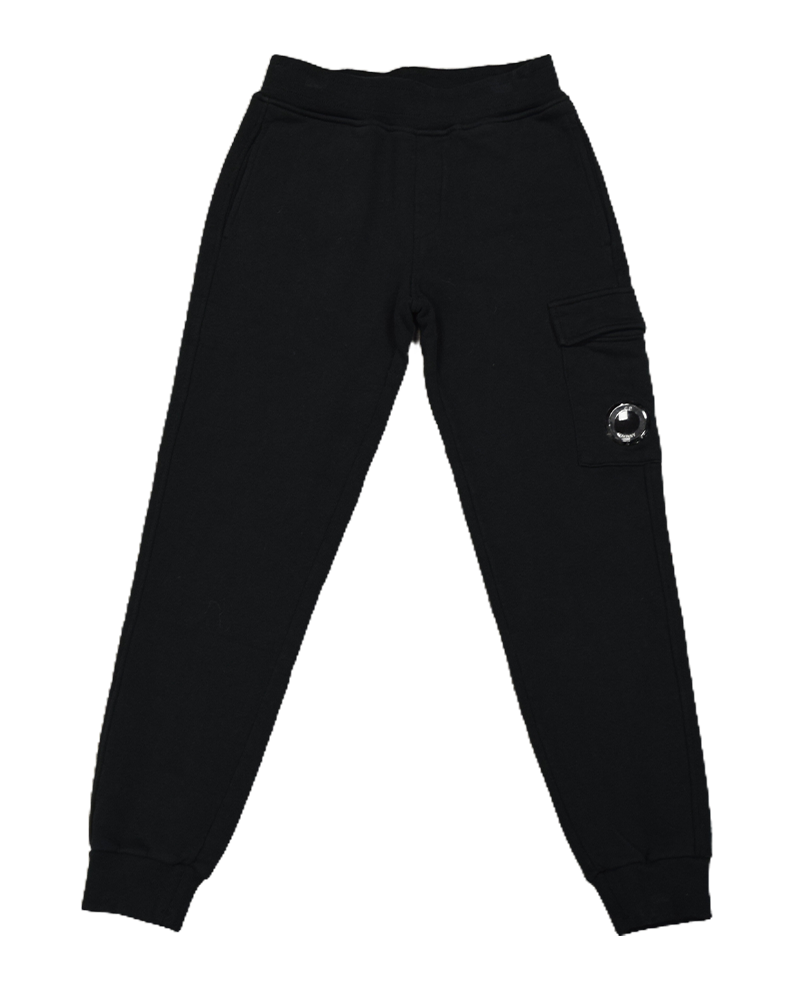 C.P Company Kids Cuffed Lens Joggers Black