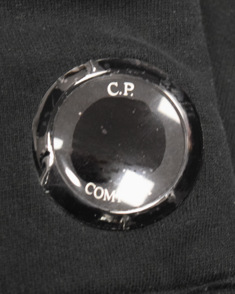 C.P Company Kids Cuffed Lens Joggers Black