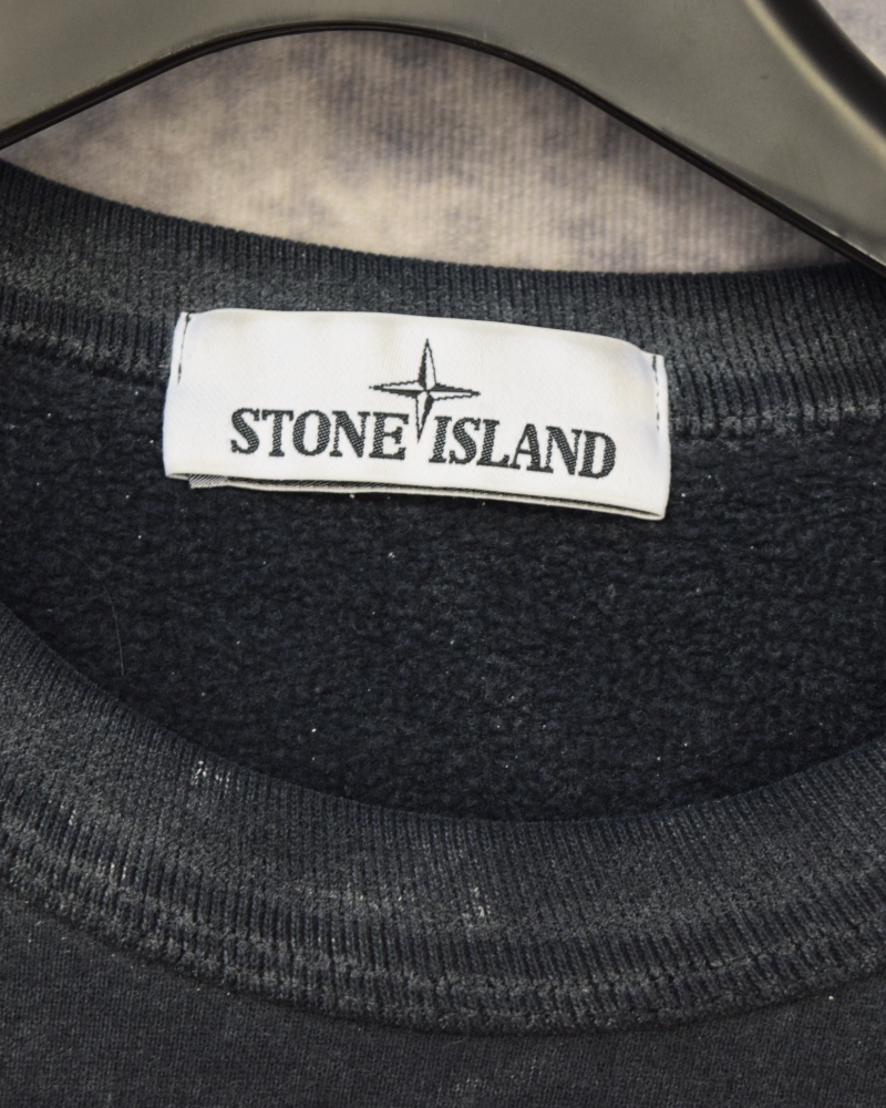 Stone Island Frost Treatment Crewneck Grey detail view
