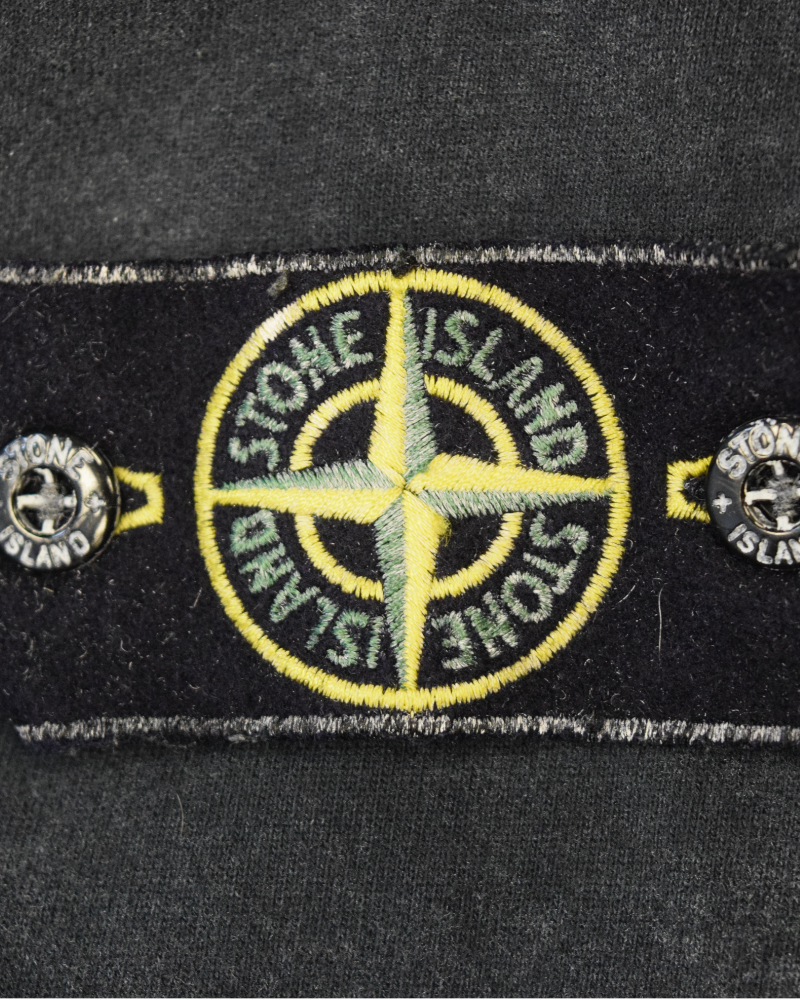 Stone Island Frost Treatment Crewneck Grey detail view