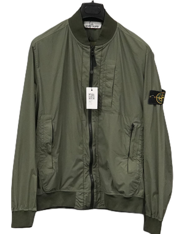 Stone Island Skin Touch Nylon TC Packable Bomber Green - MED