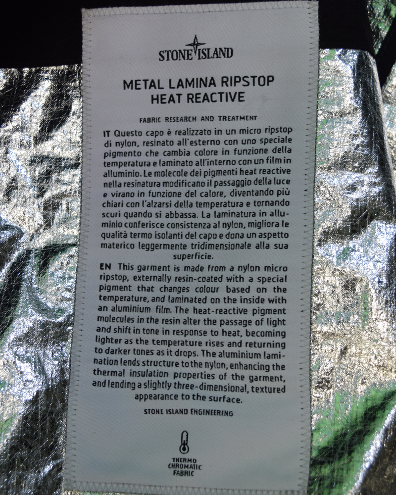 Stone Island Metal Lamina Ripstop Heat Reactive Green