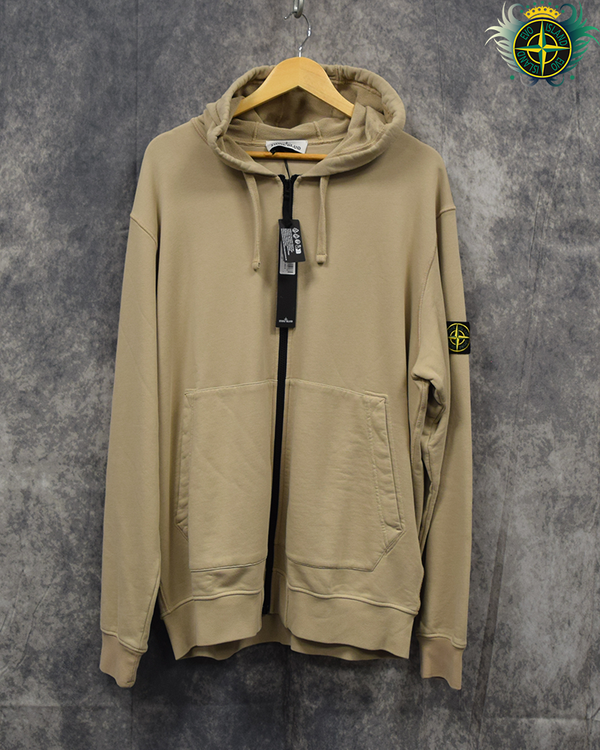 Stone Island Full Zip Hoodie Stone - 3XL