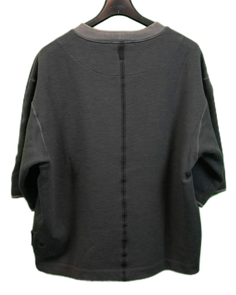 Stone Island Shadow Project Short Sleeved Fleece Pullover Grey