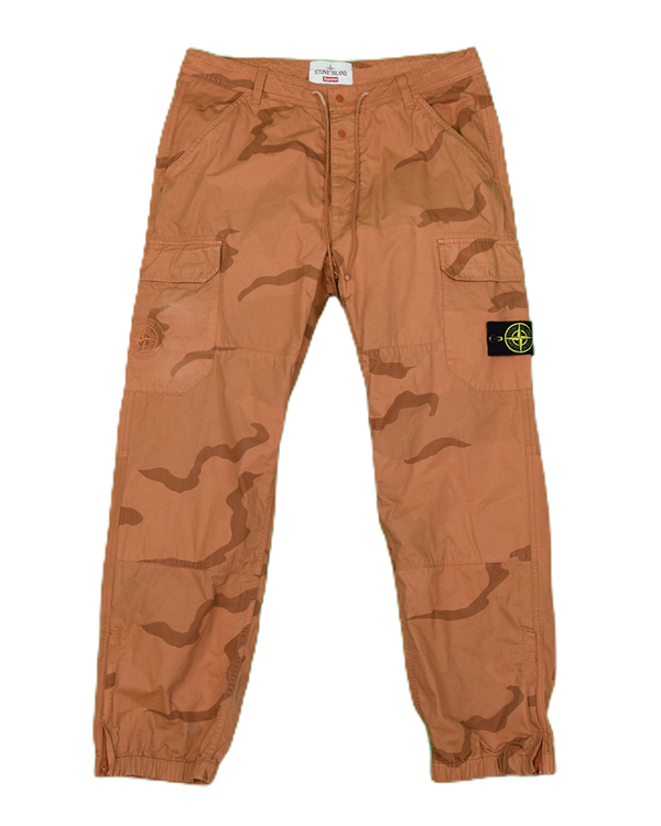 Stone Island x Supreme Camo Cargos Peach