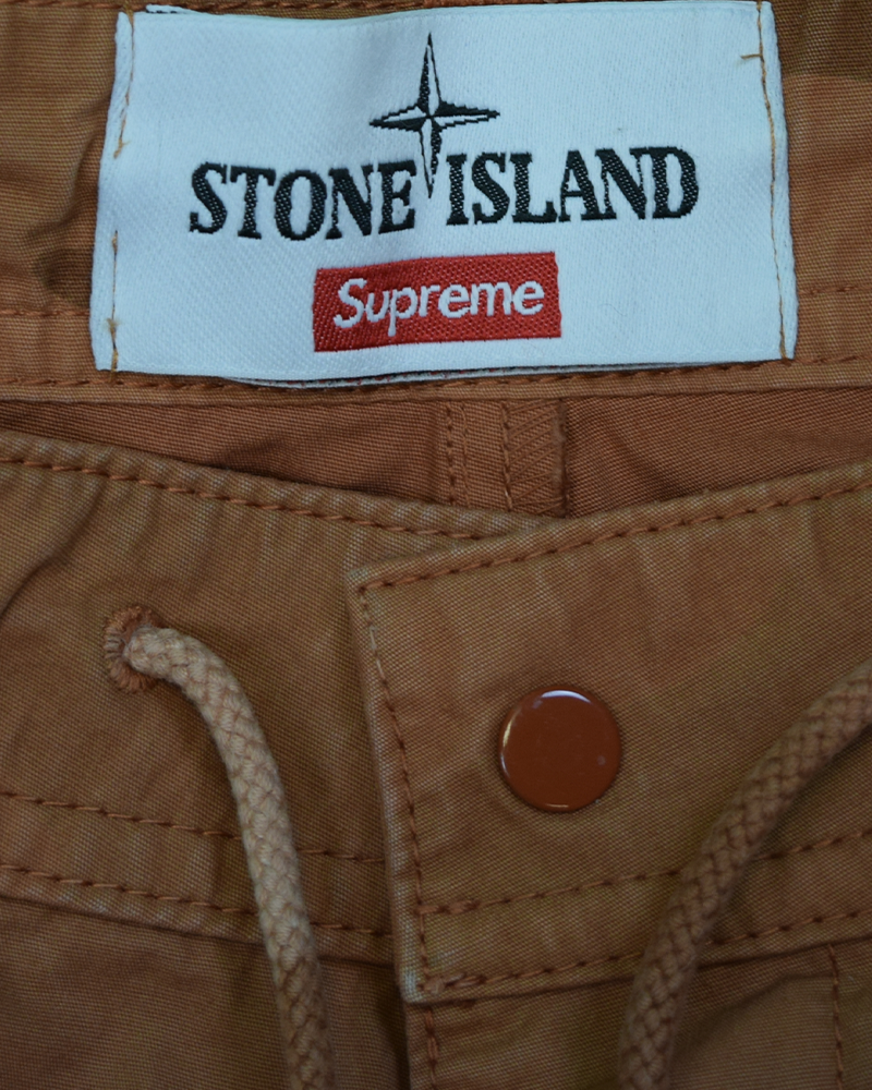 Stone Island x Supreme Camo Cargos Peach