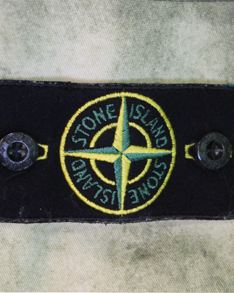 Stone Island Membrana Oxford 3L with Dust colour finish  Green
